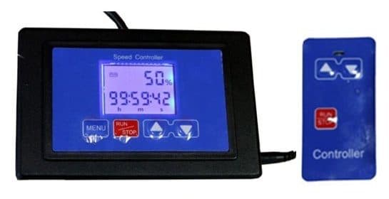 Controle de velocidade com visor e controle remoto sem fio do modelo Premium